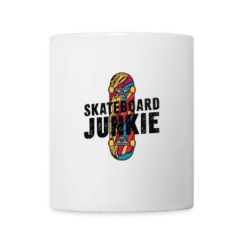 Skateboard Junkie - Tasse - Weiß - Vorne