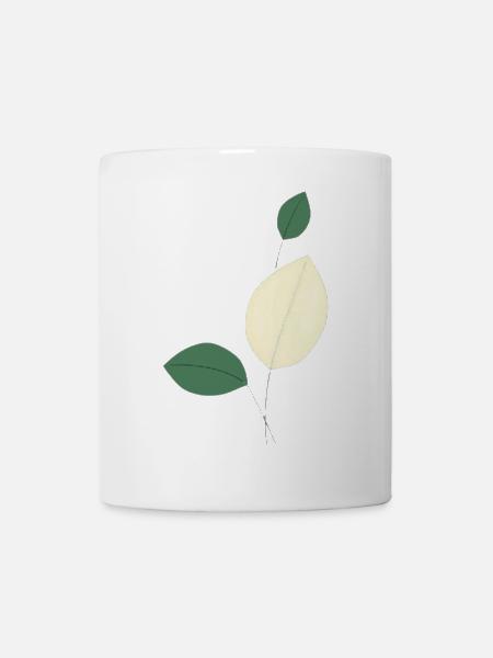 Minimalist leaf study nature - Mug - white