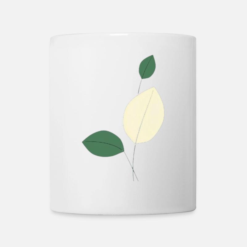 Minimalist leaf study nature - Mug - white