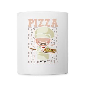 Pizza Pizza Kostüm Italian - Tasse - Weiß - Vorne