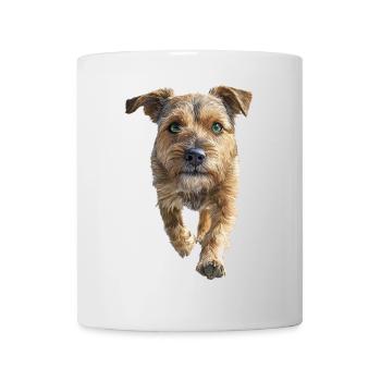 Border Terrier - Tasse - Weiß - Vorne
