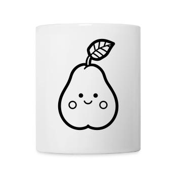 Birne - Tasse - Weiß - Vorne