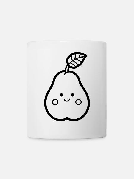 Birne - Tasse - Weiß