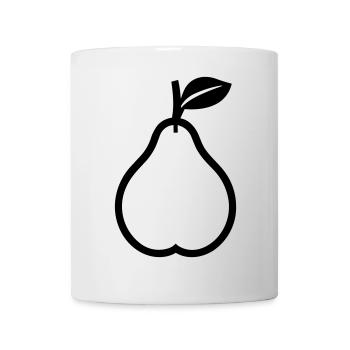Birne - Tasse - Weiß - Vorne