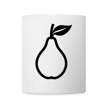 Birne - Tasse - Weiß - Vorne