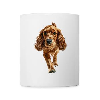 Cocker Spaniel - Tasse - Weiß - Vorne