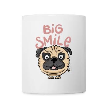 Carlin Grand sourire - Mug blanc - blanc - Devant