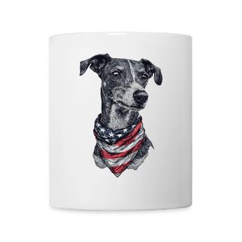 Whippet - Tasse - Weiß - Vorne