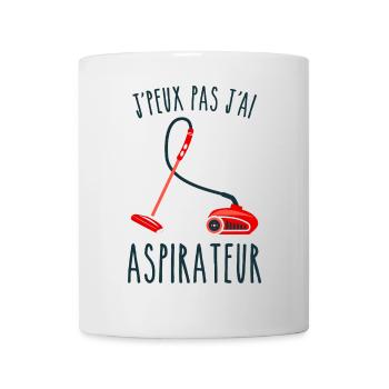 Ich kann keinen Staubsauger haben - Tasse - Weiß - Vorne
