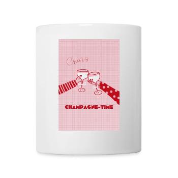 Cheers - Campagne-Time - there's enough to celebrate - Mug - white - Front