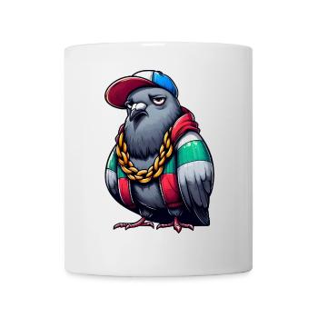 pigeon hiphop - Mug blanc - blanc - Devant