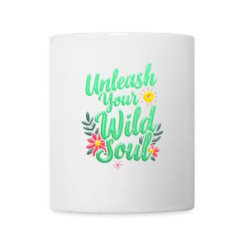 Liberez Votre Ame Sauvage - Entfesseln Sie Ihre wilde Seele - Tasse - Weiß - Vorne