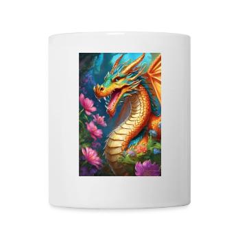 Ember Dragon in Bloom Forest - Mug - white - Front