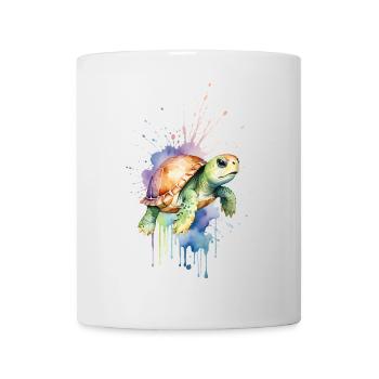 Serene Turtle - Watercolor - Mug - white - Front