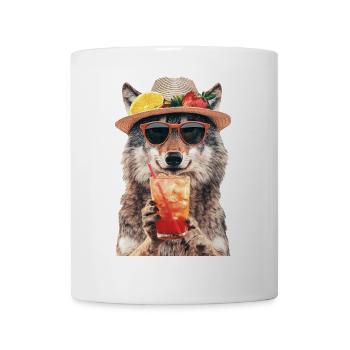 Wolf - Tasse - Weiß - Vorne