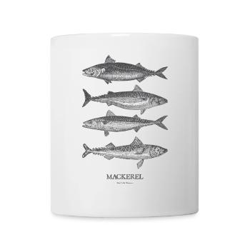 Mackerel Silhouette Quartet - Mug - white - Front