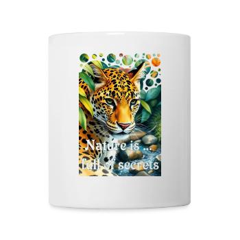 Leopard im Dschungel Natur ist voller Geheimnisse - Tasse - Weiß - Vorne