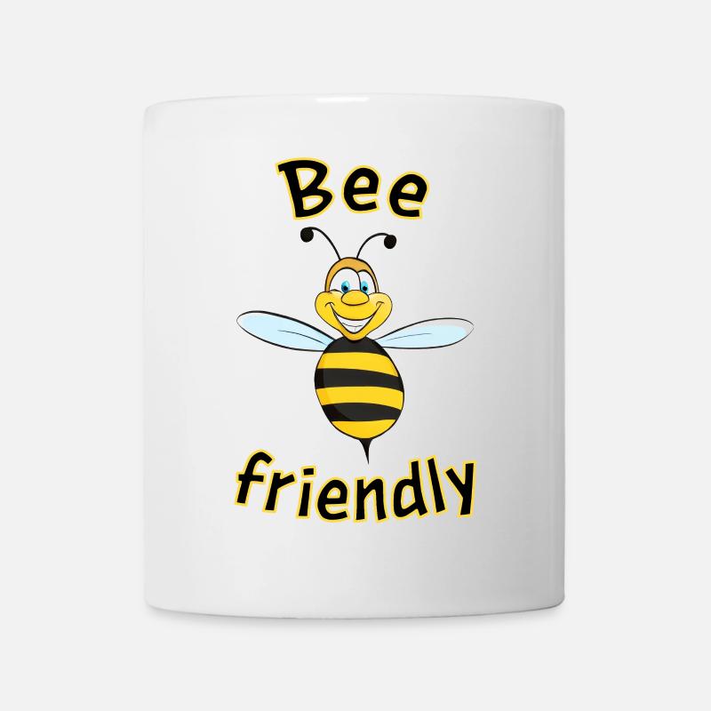 Respectueux des abeilles - Mug blanc - blanc