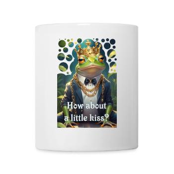 Grenouille Roi Prince Charmant Baiser Grenouille Prince - Mug blanc - blanc - Devant