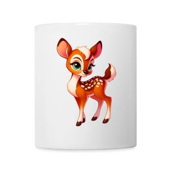 Rehbraun - Tasse - Weiß - Vorne