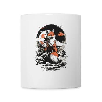 Fuchs Kitsune Japan - Tasse - Weiß - Vorne