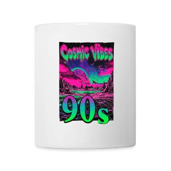 Cosmic Vibes 90s Retro Neon - Tasse - Weiß - Vorne