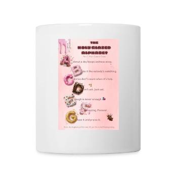 Holy Glazed Donut Alphabet Poster A–G - Mug - white - Front