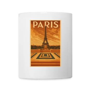 Eiffel Tower Art Deodorant Travel Poster - Mug - white - Front