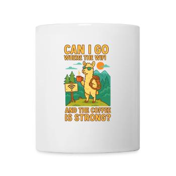 Aventure de lamas au café Wi-Fi - Mug blanc - blanc - Devant