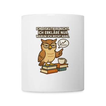 Wisdom Owl: I Declare Justice - Mug - white - Front