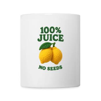100 % Jus SANS GRAINES - Mug blanc - blanc - Devant