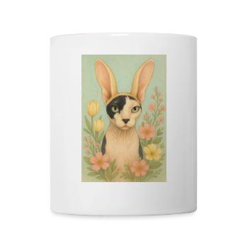 Chat Sphynx de Pâques - Mug blanc - blanc - Devant
