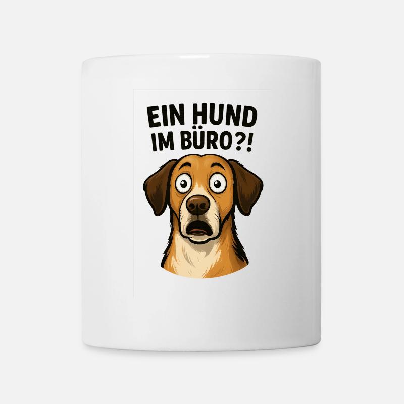 Un chien au bureau ?! – Drôle pour le bureau - Mug blanc - blanc