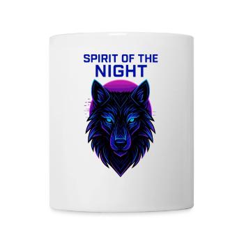 Neon Wolf – Spirit of the Night - Mug blanc - blanc - Devant
