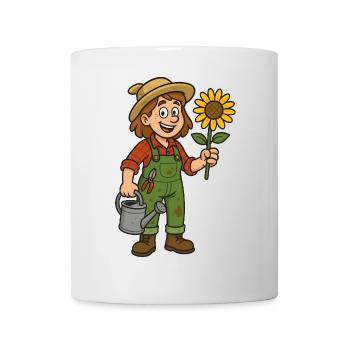 Jardinier - Mug blanc - blanc - Devant