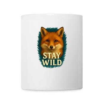 Stay Wild - Cool Fox - Mug - white - Front