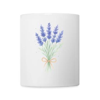 Lavendel Sträußchen - Tasse - Weiß - Vorne