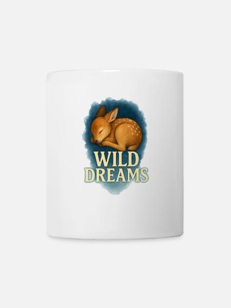Wild Dreams – Sleeping Fawn - Mug - white