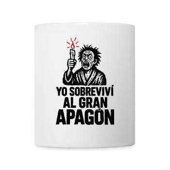 J’ai survécu à la grande panne d’électricité - Mug blanc - blanc - Devant