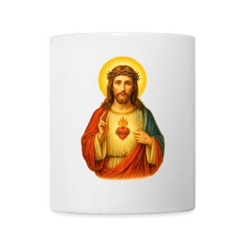 Kitschiger Herz Jesus Christus | Jesus Christ - Tasse - Weiß - Vorne