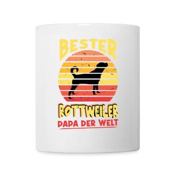 Rottweiler Hund Hundebesitzer Geschenk Hundehalter - Tasse - Weiß - Vorne