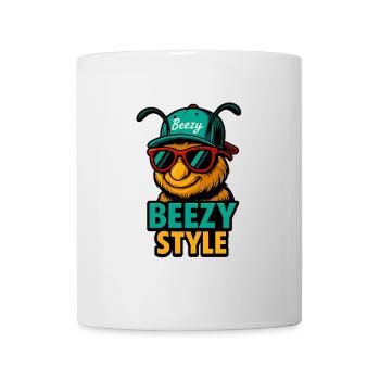 Beezy Style Biene Cap - Tasse - Weiß - Vorne