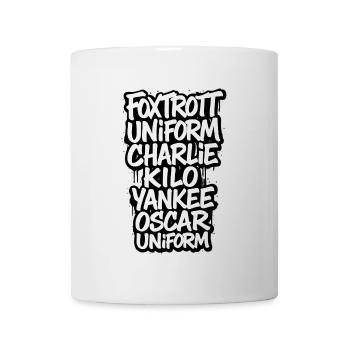 Foxtrott Uniform Charlie Kilo - Tasse - Weiß - Vorne