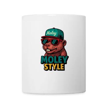 Casquette rétro Monkey Style Moley - Mug blanc - blanc - Devant