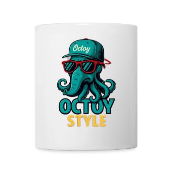 Octoy Style Oktopus Retro Cap - Tasse - Weiß - Vorne