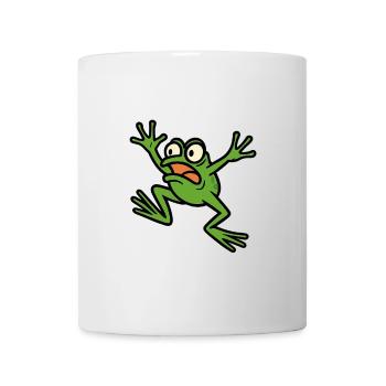 Panik-Frosch - Tasse - Weiß - Vorne