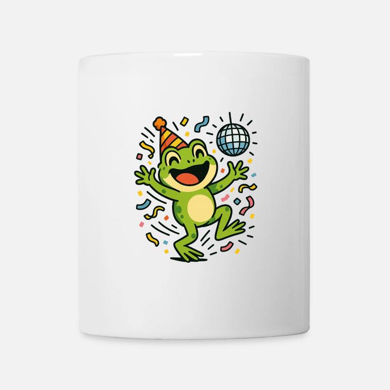 Grenouille de fête - Mug blanc - blanc