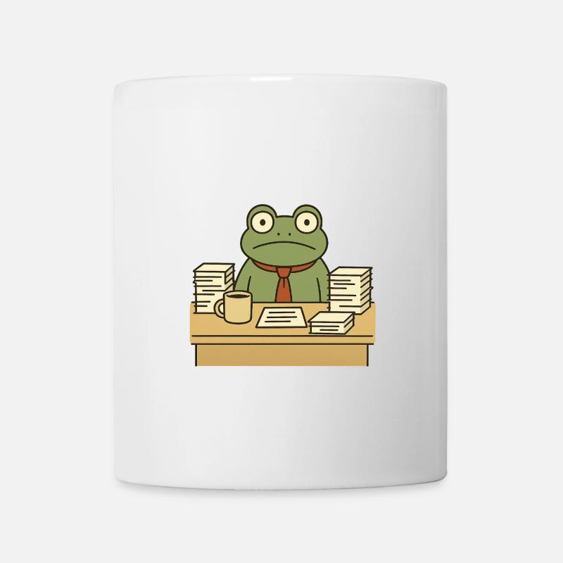 Grenouille d’affaires - Mug blanc - blanc