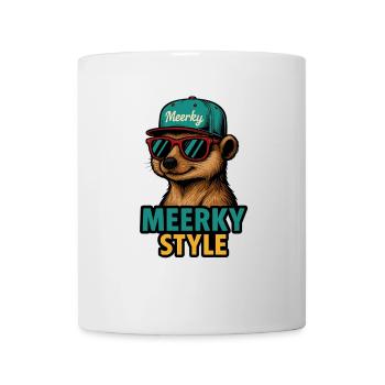 Meerky Style - Mug blanc - blanc - Devant