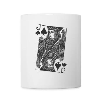 Carte de poker - Mug blanc - blanc - Devant